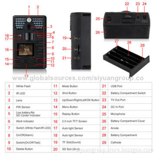 New HD IR Deer Time-lapse Motion Triggered Hunting Camera, OEM/ODM Orders Welcomed